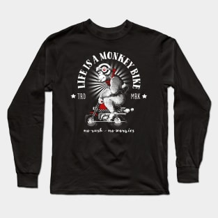 Monkey Bike Gorilla Long Sleeve T-Shirt